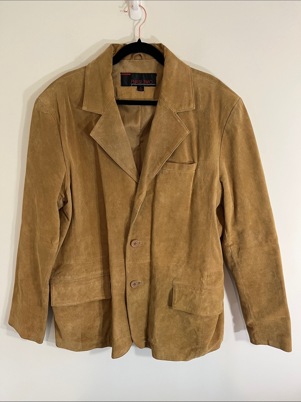 Phase Two vintage suede blazer size large